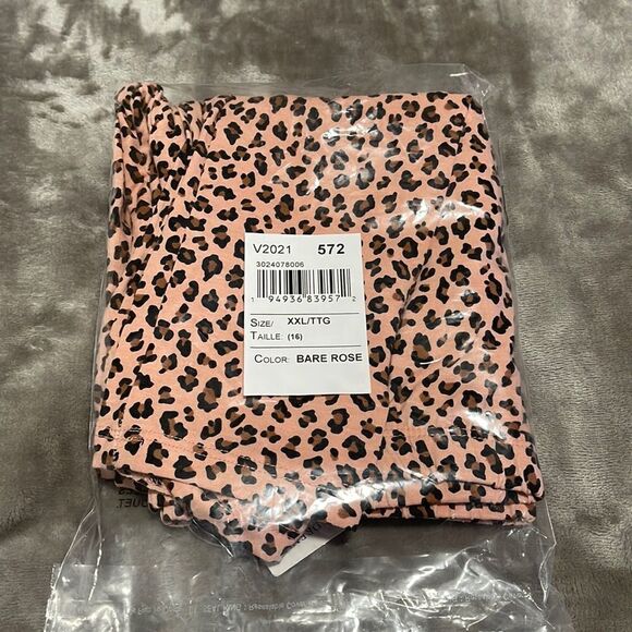 The Children’s Place Girls Print Leggings Bare Rose Leopard - Picture 2 of 4